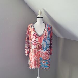 Johnny Was Folk Tunic Top